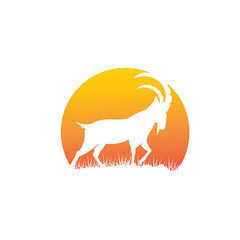ibex and deer logo designs simple