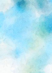 Watercolor painted background. Abstract Illustration wallpaper. Brush stroked painting. 2D Illustration.