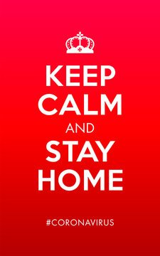 Keep Calm and Stay Home illustration
