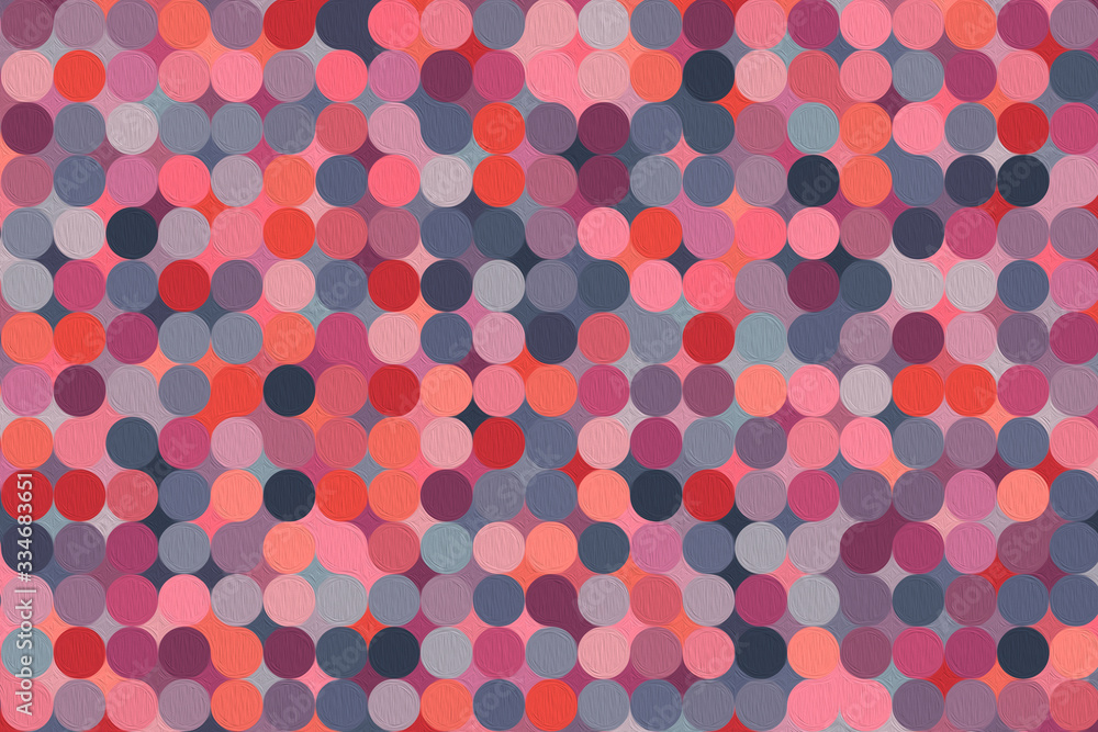 Poster abstract geometric pattern. multicolor figures. texture for print and banner. oil paint on canvas st