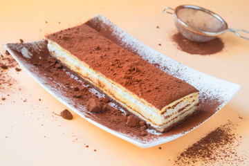 Tiramisu traditional italian dessert
