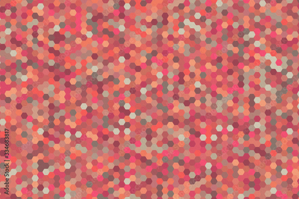 Poster abstract geometric pattern. multicolor figures. texture for print and banner. oil paint on canvas st