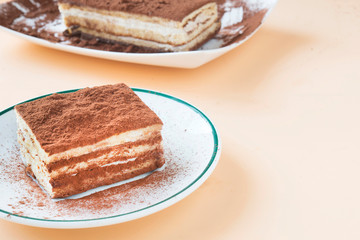 Tiramisu traditional italian dessert