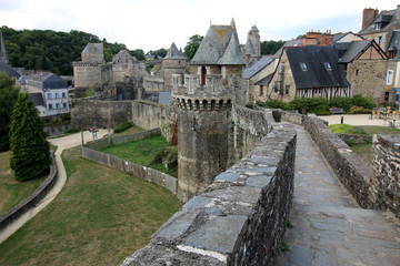 Fototapeta na wymiar Fougères - Le Château Fort