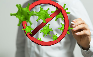 Corona Virus Healthcare Concept. Coronavirus protection Pandemic Sars Fever.