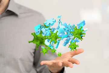 COVID-19 Business Finance Crisis Concept. Coronavirus Danger Pandemic. Global stress of world .