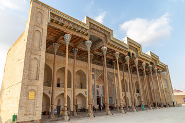 Fototapeta na wymiar Bolo Havuz mosque. Bukhara city, Uzbekistan