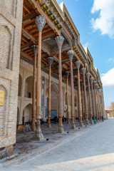 Bolo Havuz mosque. Bukhara city, Uzbekistan