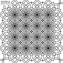 Flower Mandala. Coloringbook page template
