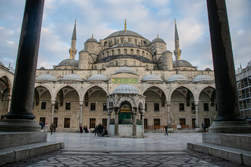 Fototapeta na wymiar blue mosque, istanbul