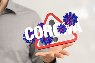 Corona Virus - Microbiology And Virology Concept - 3d Rendering.