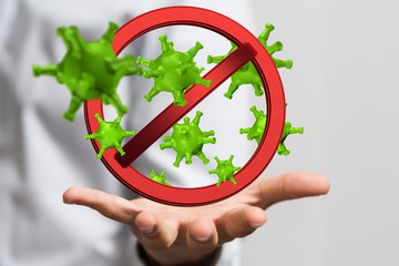 Corona Virus Healthcare Concept. Coronavirus protection Pandemic Sars Fever.