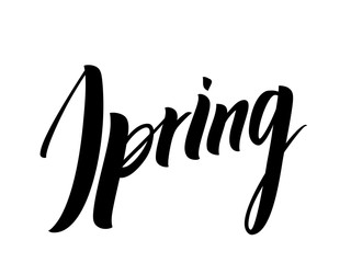 Spring lettering
