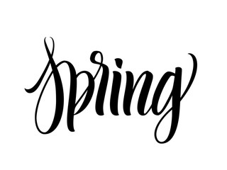 Spring lettering