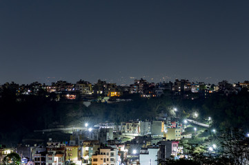 Fototapeta na wymiar Kathmandu City at Night