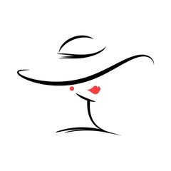 Woman in the hat