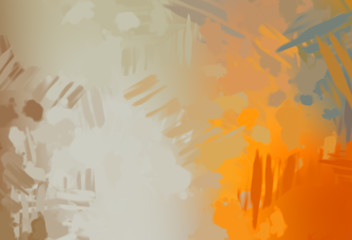 Brushed Painted Abstract Background. Brush stroked painting. Strokes of paint. 2D Illustration.
