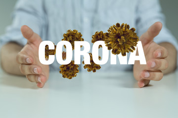 Coronavirus abstract background. Medical Genetics Bacteriological Microorganism..