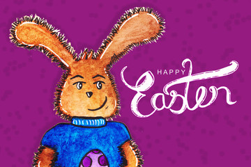 happy easter 2020 purple and white