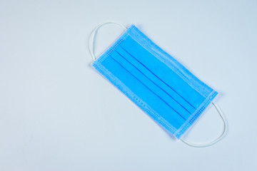 face mask to protect against corona virus on a white background