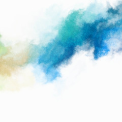 Watercolor painted background. Abstract Illustration wallpaper. Brush stroked painting. 2D Illustration.