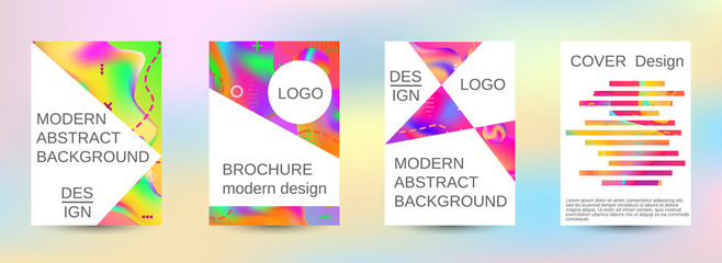 Naklejka premium Creative fluid backgrounds