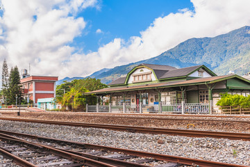 Guanshan old railway station in taitung, taiwan