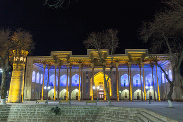 Bolo Havuz mosque. Bukhara city, Uzbekistan
