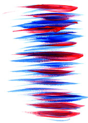 Blue and red striped background with thin bright stripes. Acrylic Strips