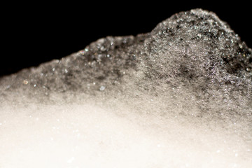 Soap foam and bubbles bokeh background, Shampoo bubbles texture.