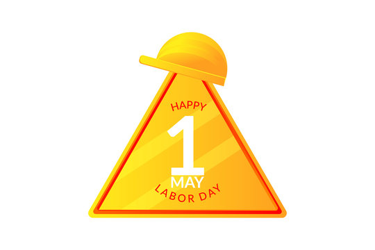 happy labor day design, vector illustration on white background