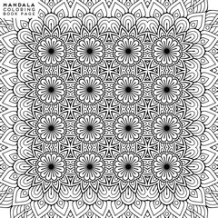 Flower Mandala. Coloringbook page template