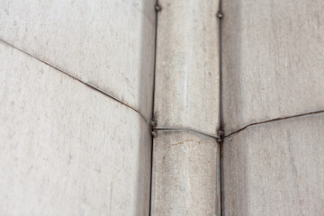 Abstract metal texture. Metal sheets welded together.