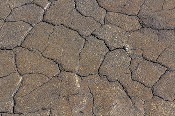 Abstract texture of dried cracked scorched earth. Global warming and shortage of water on the...