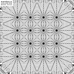 Flower Mandala. Coloringbook page template