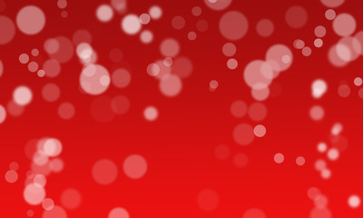 red background with white bokeh 