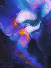 Modern art. Colorful contemporary artwork. Color strokes of paint. Brushstrokes on abstract background. Brush painting.