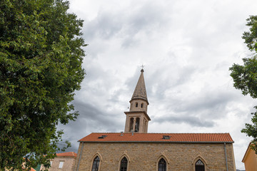 Elements of old town houses in Montenegro. Country of Europe. 