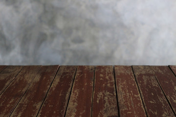 gray cement and wooden background.
