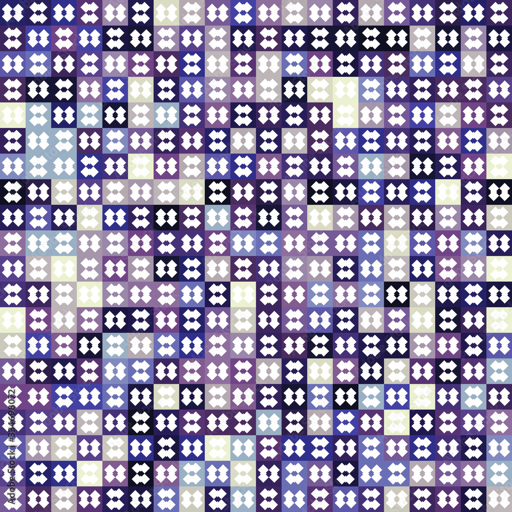 Poster retro pattern of different shapes. colorful vector mosaic backdrop. geometric hipster retro backgrou