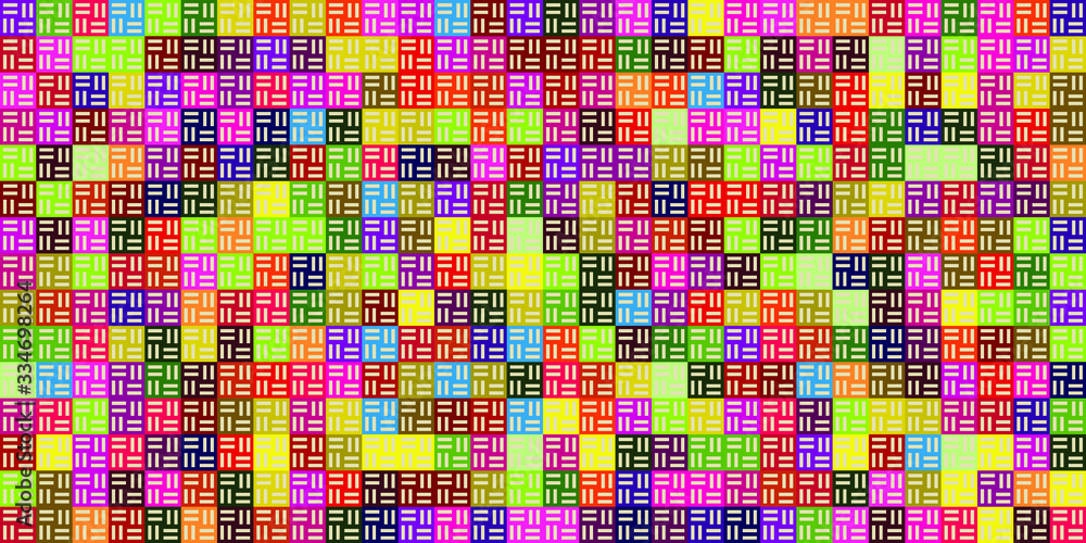 Poster retro pattern of different shapes. colorful vector mosaic backdrop. geometric hipster retro backgrou