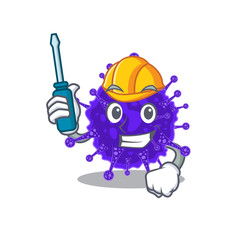 cartoon character of nidovirales worked as an automotive