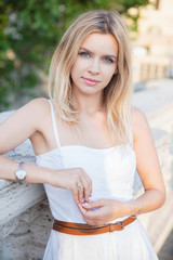 Portrait of a young beautiful lady