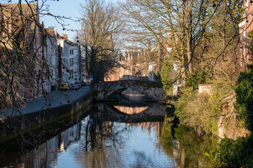Canals in Bruges, Venice of the North, Belgium