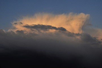 dramatic sky with clouds