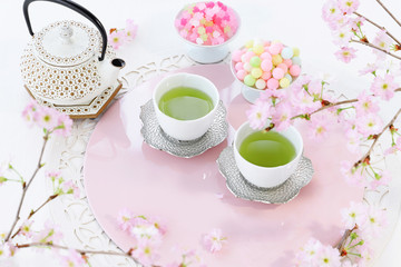 ティータイム　さくらの花