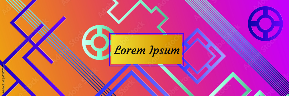 Poster abstract vector pattern gradient background templates. modern geometric design with minimal geometri