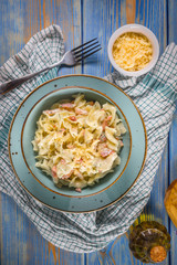 Tagliatelle mosse Carbonara