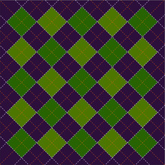 Checkered tablecloth seamless pattern.  Plaid tartan pattern. Retro fabric colored print texture.