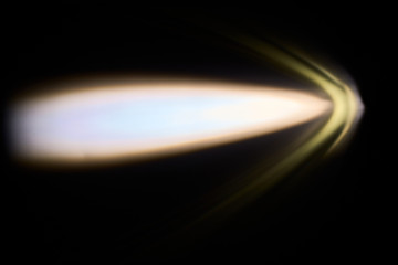 abstract ray of light resembling a comet